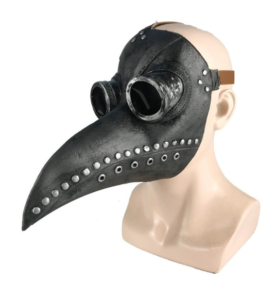 Бесплатная выкройка кожаной маски чумного доктора от DieselpunkRo