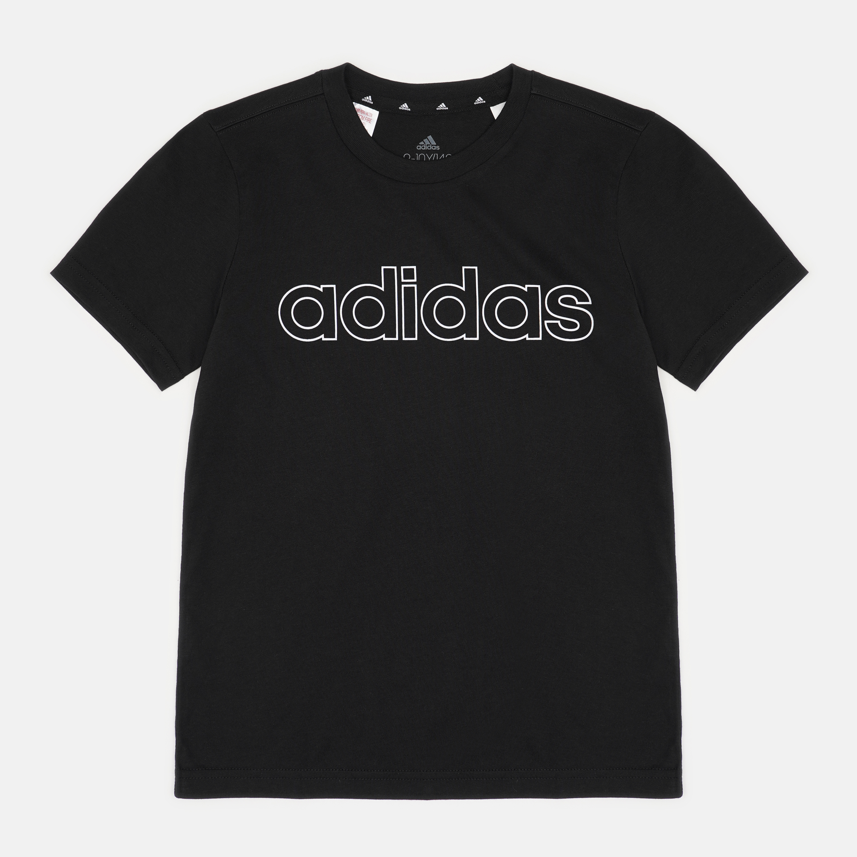 

Футболка детская Adidas B Lin T GN4006 134 см Black/White