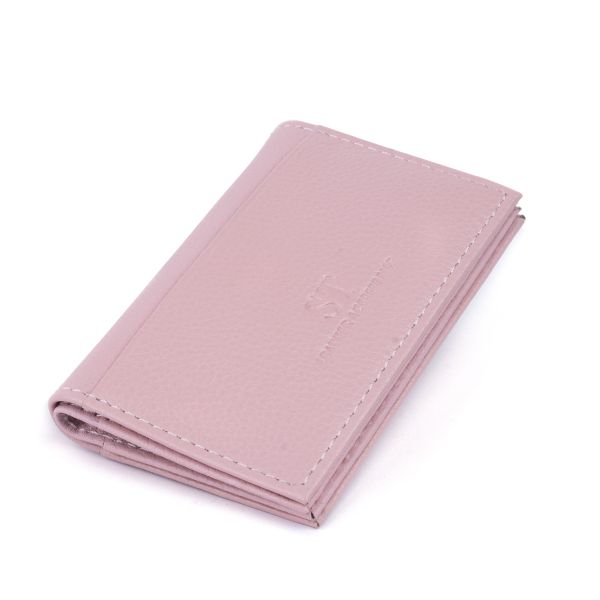 

Визитница-книга ST Leather 19220 розовая
