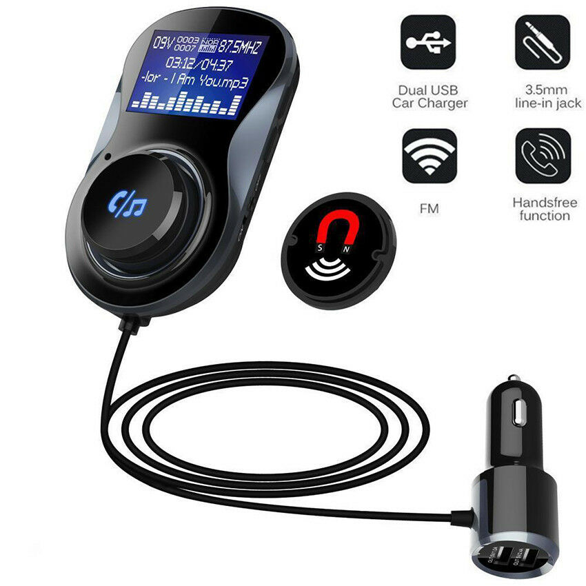 

Автомобильная зарядка USB, BT Car Charger с функцией Hands-free, FM-передатчик, Bluetooth, MP3-плеер, ВС30В