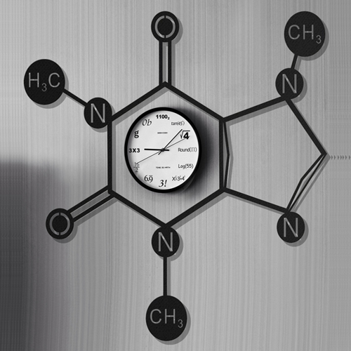 

Деревянная картина - панно Для дома Молекула кофеина 65х71 см