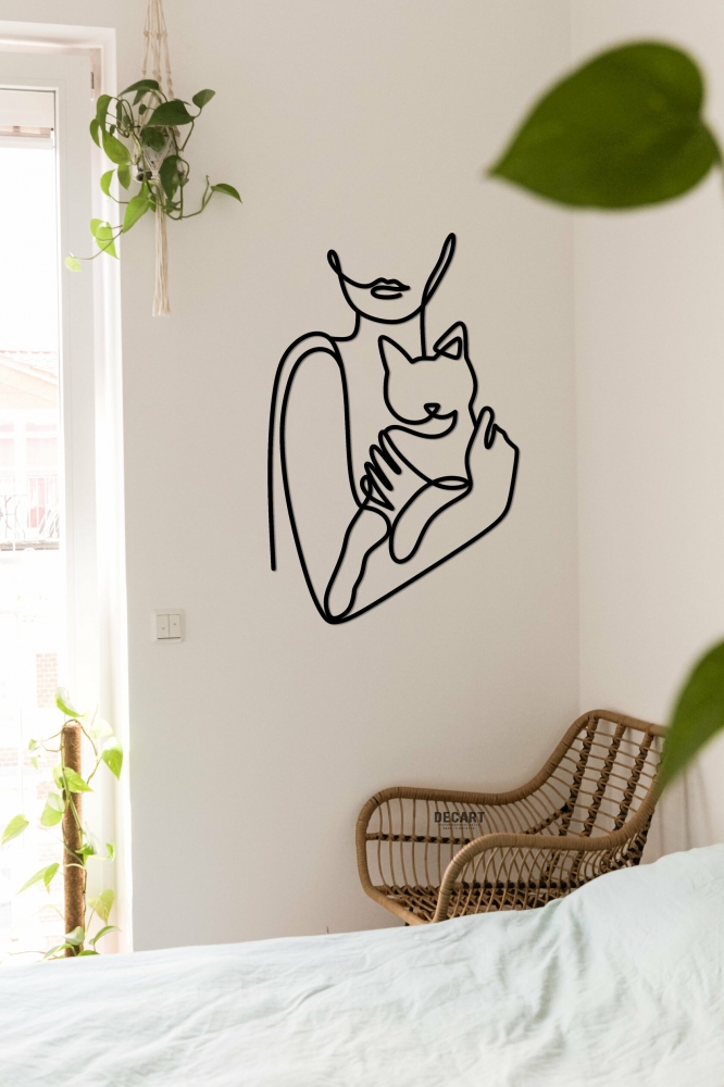 

Деревянная картина - панно Искусство линий Hugs line 136x90 см