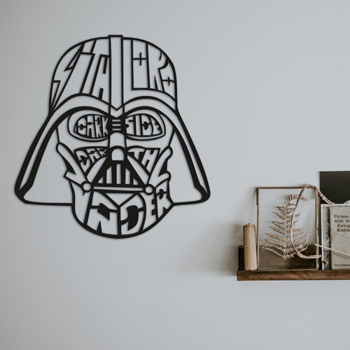 

Деревянная картина - панно Герои кино и мультфильмов Darth Vader 86х90 см