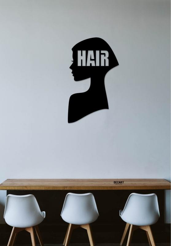 

Деревянная картина - панно Для салонов красоты HAIR SILHOUETTE 90х58 см