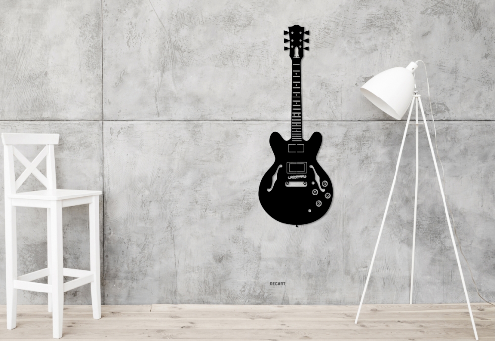 

Деревянная картина - панно Для дома Guitar Pro 50х150 см