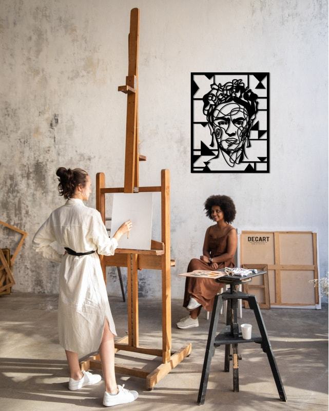 

Деревянная картина - панно искусство Frida ART 70х54 см