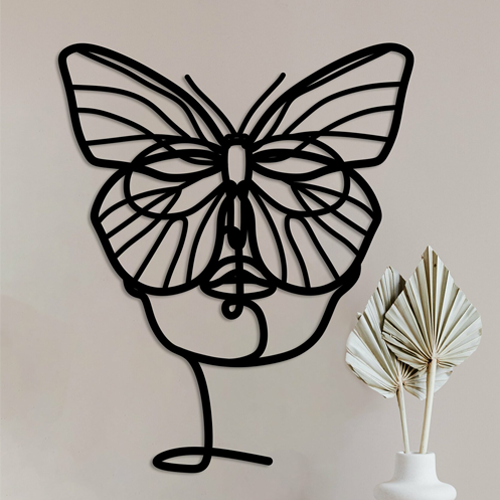

Деревянная картина - панно Искусство линий Butterfly line 108x90 см