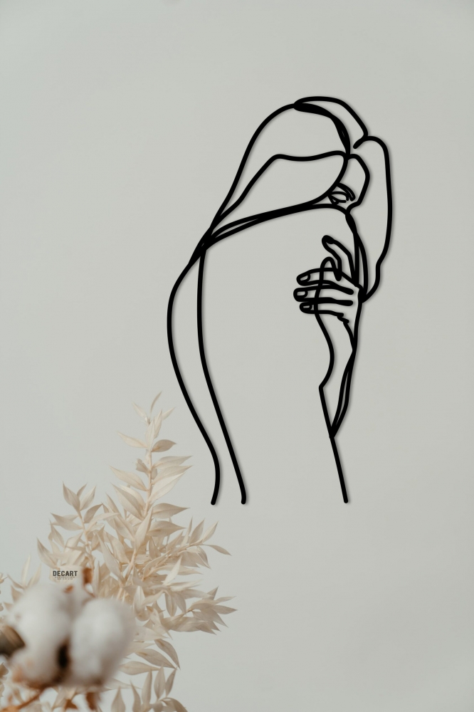 

Деревянная картина - панно Искусство линий Sensuality line 100x55 см