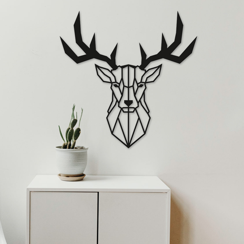 

Деревянная картина - панно Животные Deer Head 90х89 см