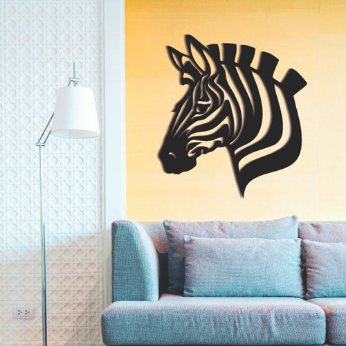 

Деревянная картина - панно Животные Zebra 100х90 см