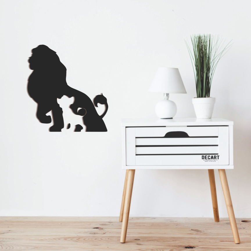 

Деревянная картина - панно Животные Lion King 83х90 см