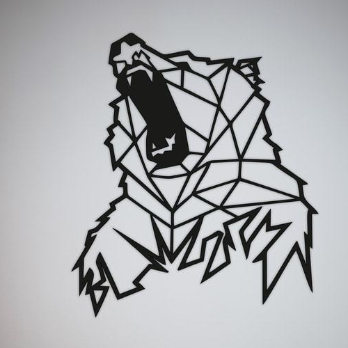 

Деревянная картина - панно Животные Bear 80х90 см