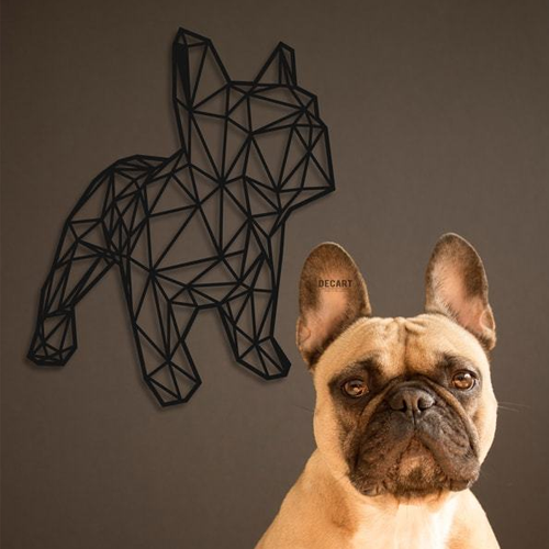 

Деревянная картина - панно Животные French Bulldog 80х98 см