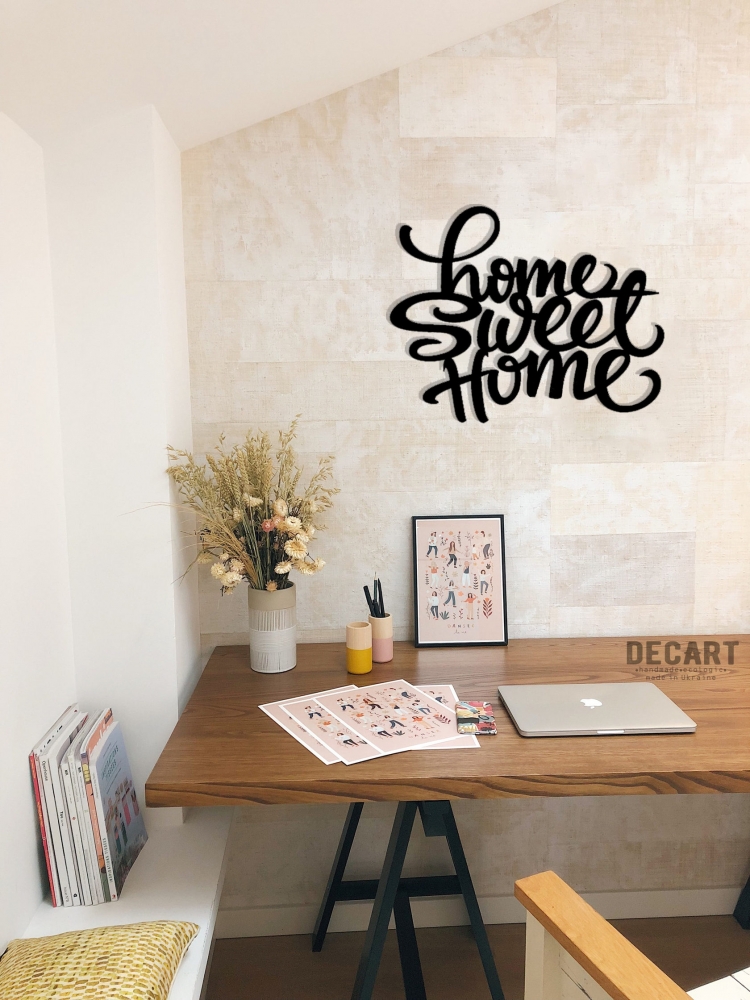 

Деревянная картина - панно Надписи Home Sweet Home 80x62 см