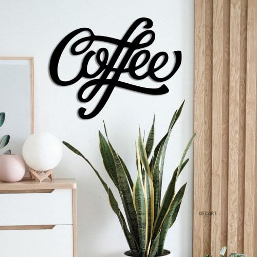 

Деревянная картина - панно Надписи Coffeе 70х56 см