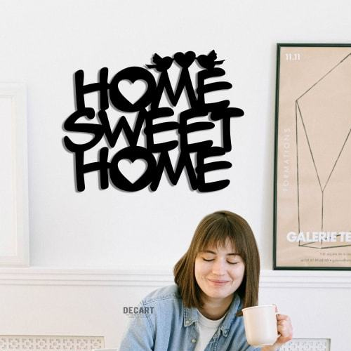 

Деревянная картина - панно Для дома Home Sweet Home 90х71 см