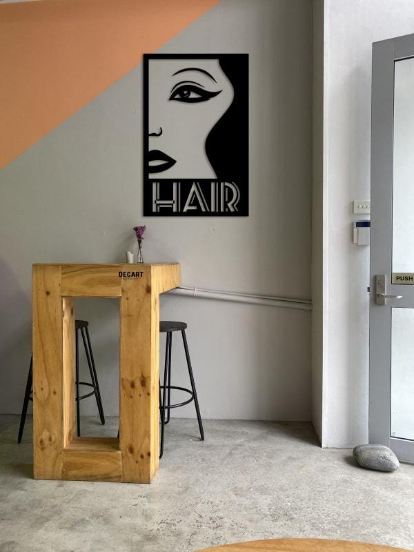 

Деревянная картина - панно Для салонов красоты HAIR 50х32 см