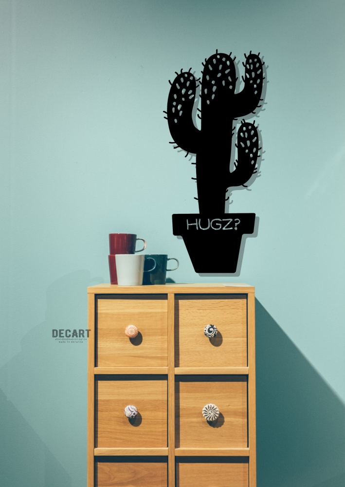 

Деревянная картина - панно Природа Cactus 80х36 см