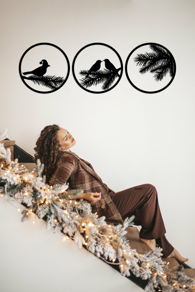 

Деревянная картина - панно Новогодние Новогоднее трио 50x50 см