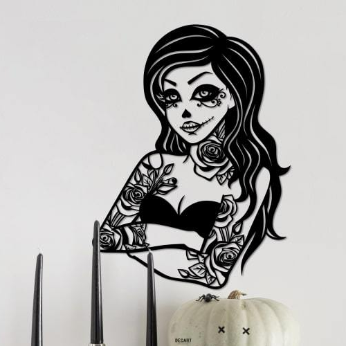 

Деревянная картина - панно Хеллоуин Tattoo 70х52 см