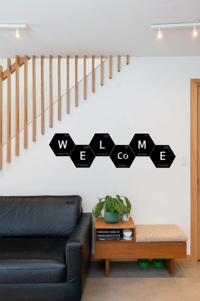 

Деревянная картина - панно Химические элементы SCIENCE WELCOME 50x42 см