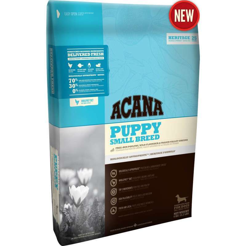 

Корм для собак Acana Puppy Small Breed с мясом цыпленка для щенков малых пород 2 кг a50220