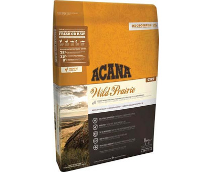 

Сухой корм Acana Wild Prairie Cat со вкусом птицы для кошек всех пород, 4,5 кг a71458
