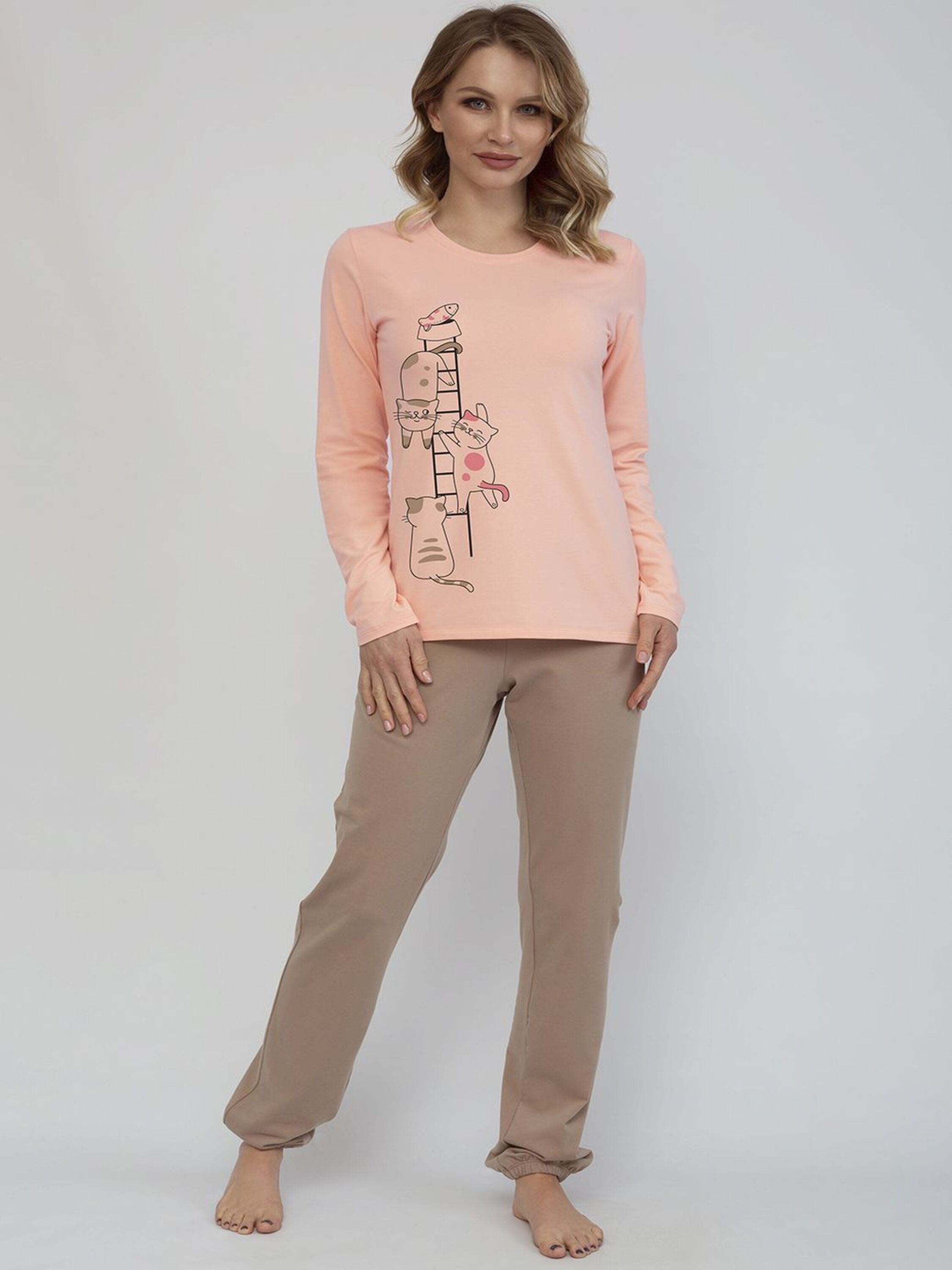 

Пижама Leinle 1297-16082 XL Розовая