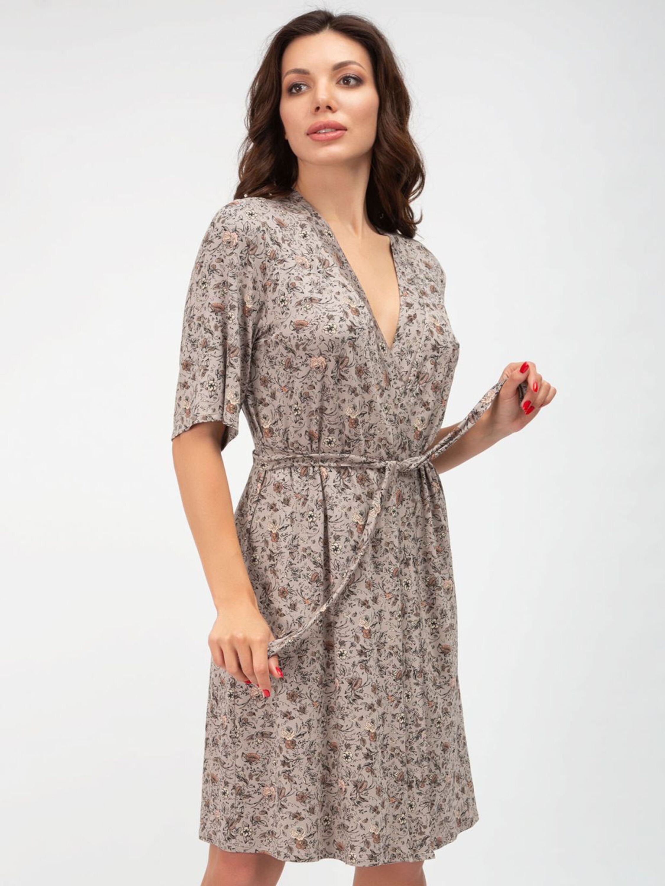 

Халат Roksana 1187-60016  Кофейный, Халат Roksana 1187-60016 S Кофейный