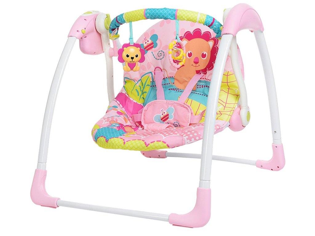 

Гойдалки дитячі електронні Mastela jungle pink shackles