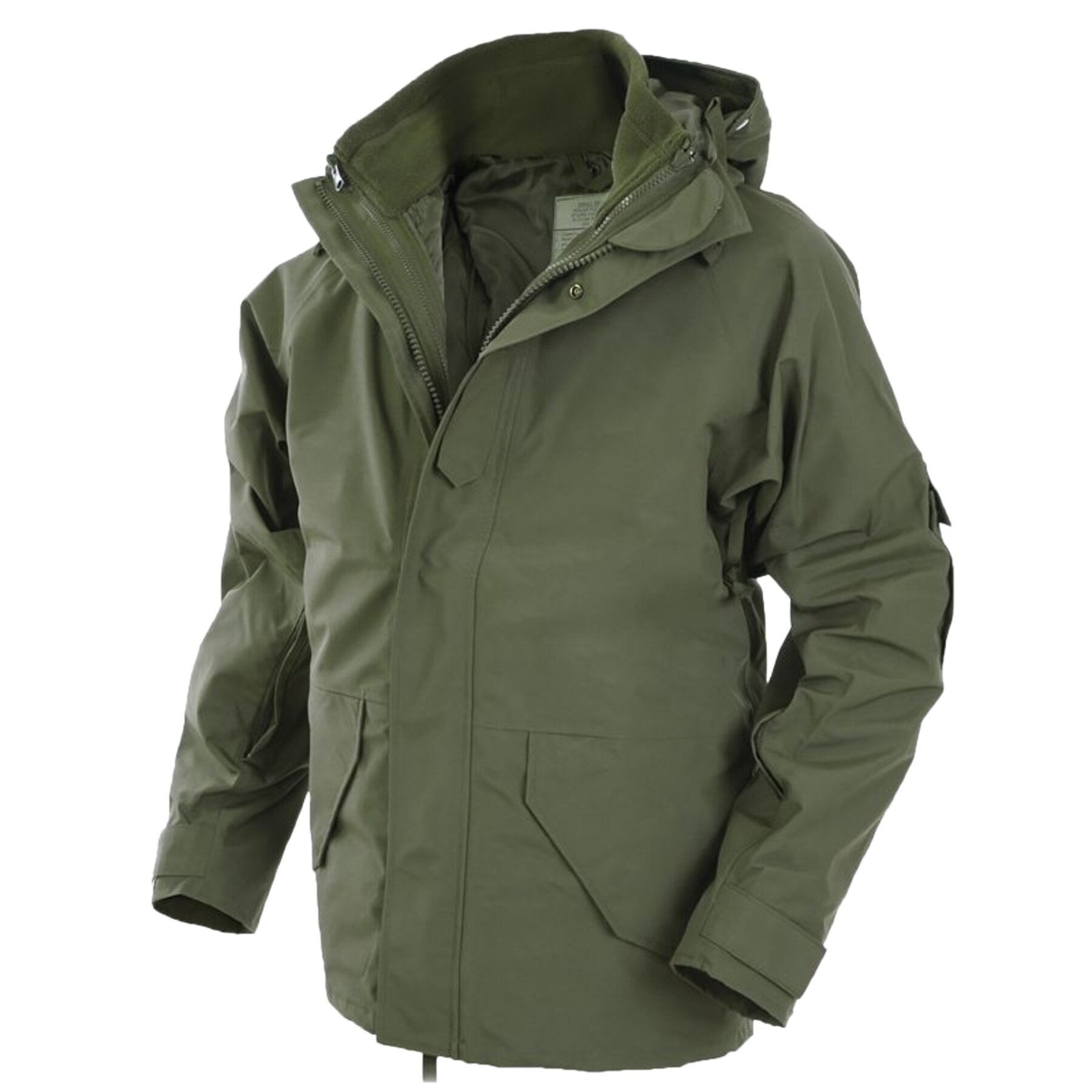

Куртка мембранная с флисовой подкладкой MIL-TEC Wet Weather Jacket OD Оливковая L