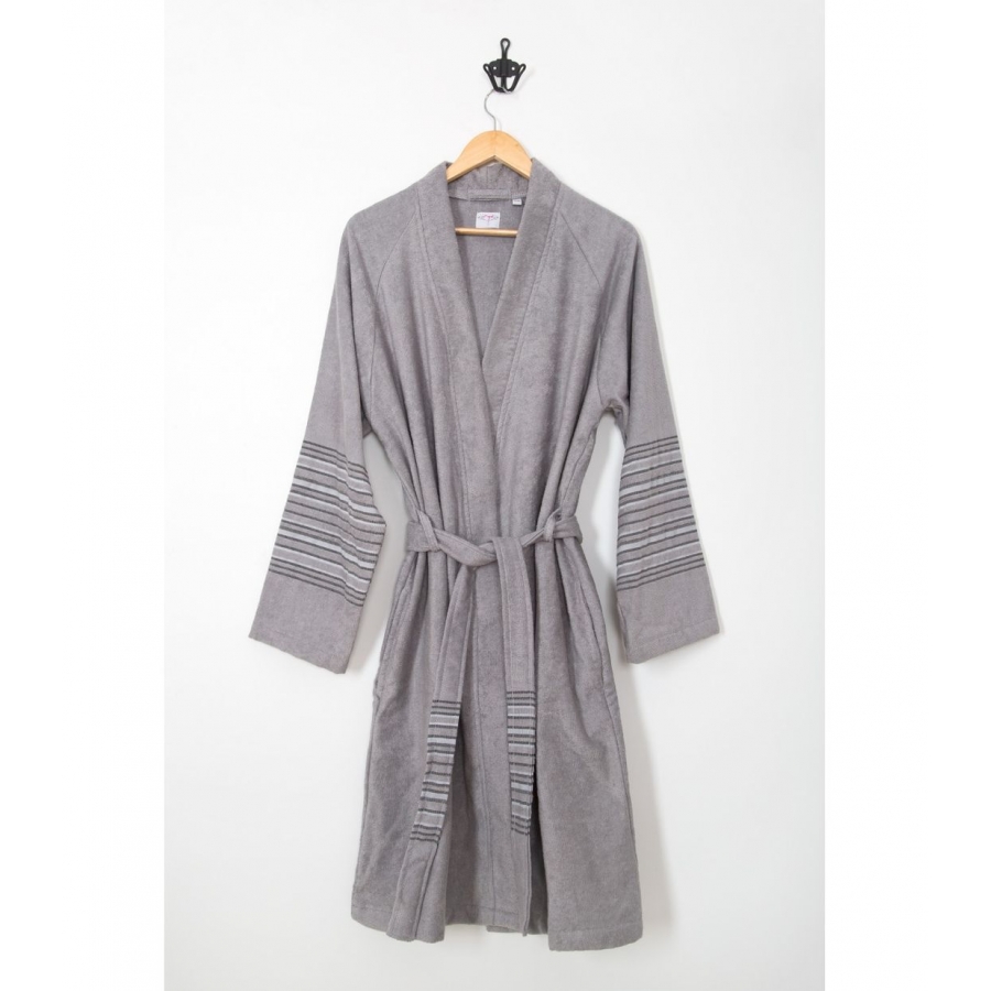 

Халат махровый Serin Irya / Серый 000164181, Халат махровый Serin Irya S/M Серый 000164181