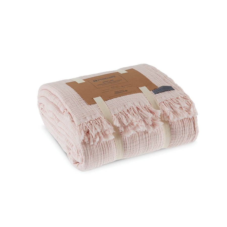 

Покрывало Soflin Muslin Penelope 220х240 см Пудровый 000165849