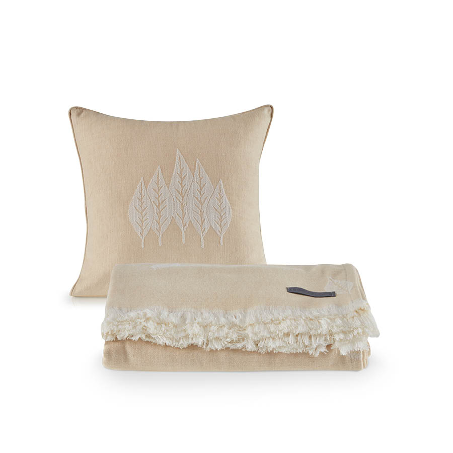 

Покрывало пике с подушкой Penelope 160х240 см Бежевый 000165845