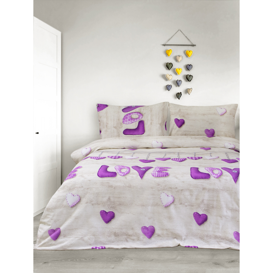 

Постельное белье Sewn Love Iris Home Семейный Лиловый 000165360