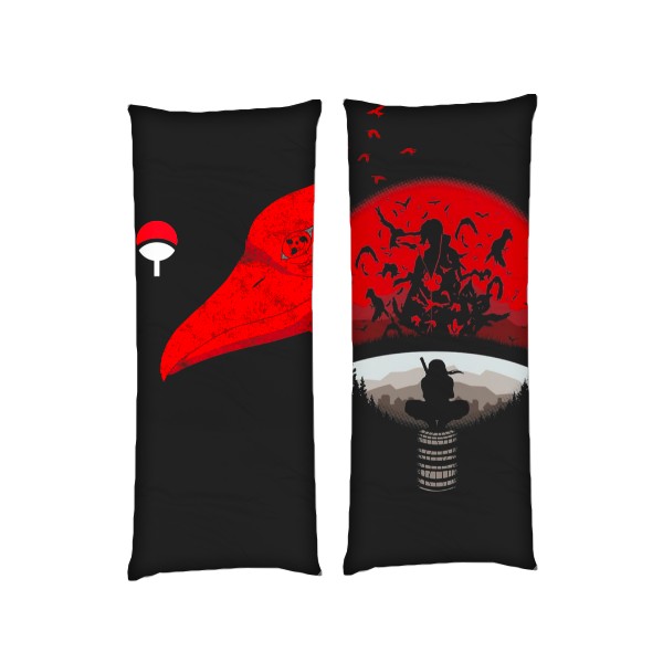 

Подушка ITACHI (CROW) дакимакура двухсторонняя стандарт 40 х 100 см - MyTee