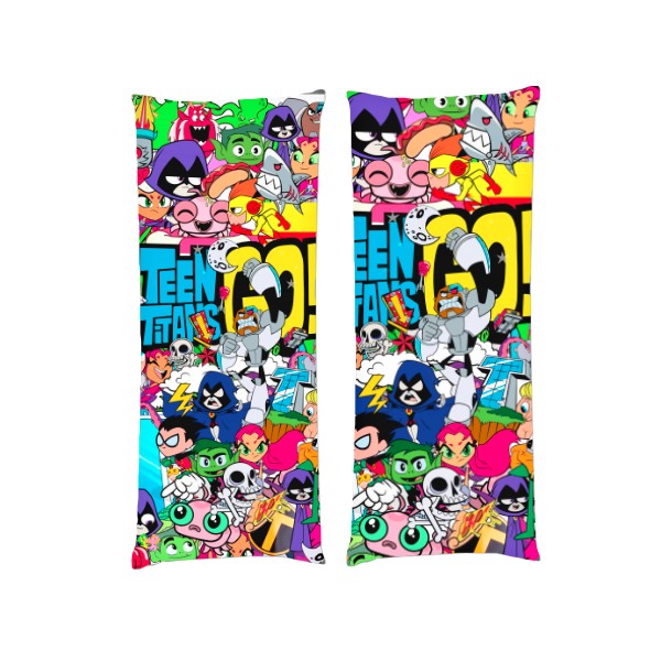 

Подушка Teen Titans go дакимакура двухсторонняя стандарт 40 х 100 см - MyTee
