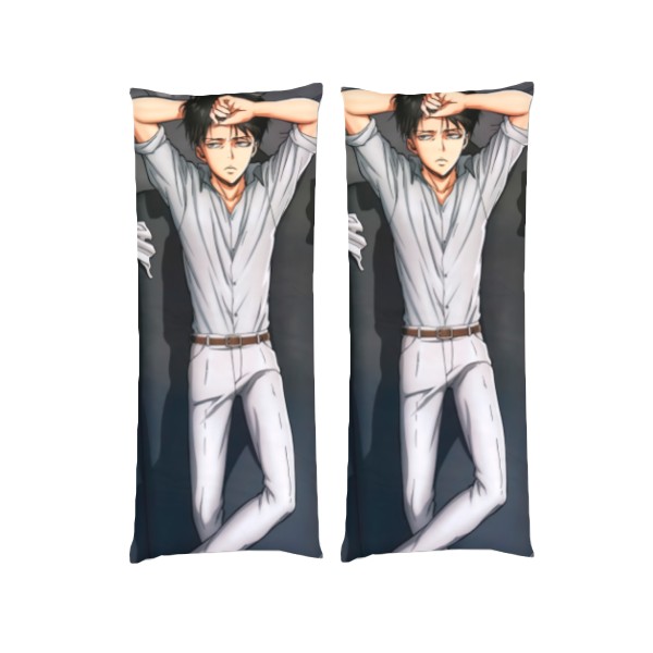 

Подушка Levi Ackerman 4 (Атака на Титанов) дакимакура двухсторонняя стандарт 40 х 100 см - MyTee