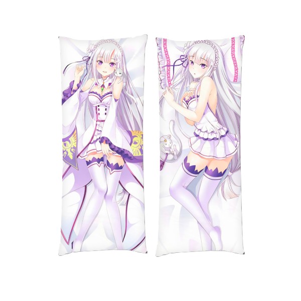 

Подушка Эмилия (Re:Zero) дакимакура двухсторонняя стандарт 50 х 150 см - MyTee
