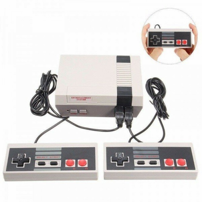 

Игровая приставка Mini NES + 620 игр консоль с джойстиками Серая
