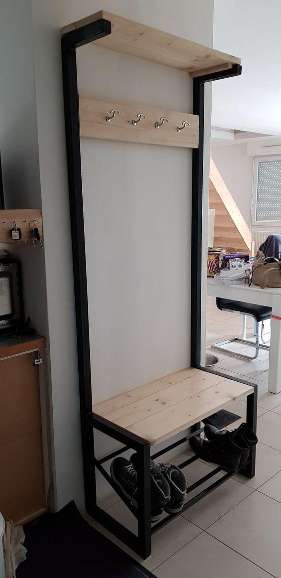 

Дизайнерская Напольная вешалка в прихожую в стиле Лофт Loft Design RV389 ()