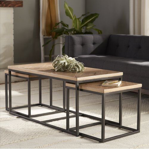 

Дизайнерский Тройной журнальный стол в стиле Лофт Loft Design RV289 ()