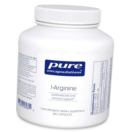 

Аргинин, L-Arginine, Pure Encapsulations 180капс (27361013)