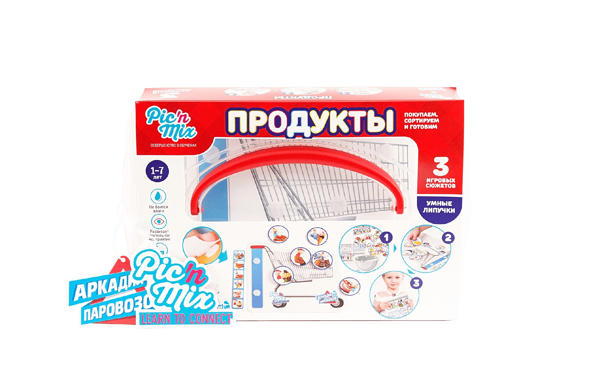 

Настольная игра Picnmix Умные липучки Продукты (6755817)