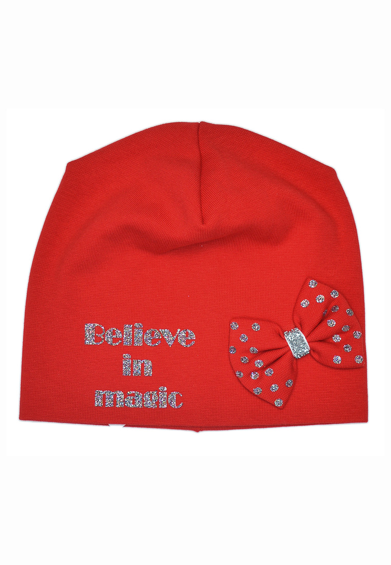 

Шапка для девочки демисезонная Klimani 53656 р42 40см красный 53657