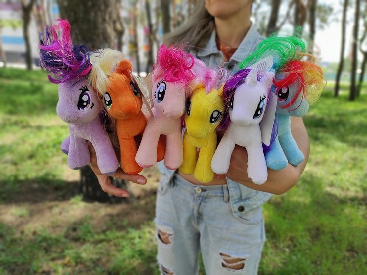 

Набор Пони Мягкие игрушки (ME Little Pony) Комплект 6 игрушек 15 см.