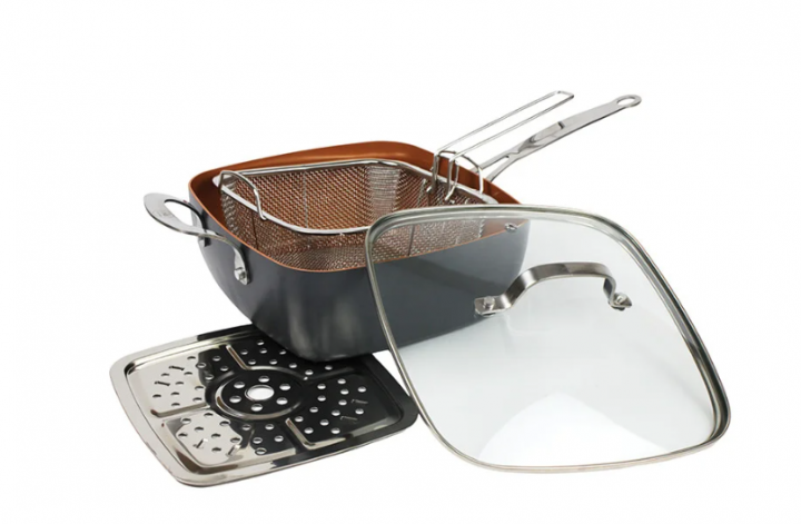 

Фритюрница-сковородка с крышкой TOP KITCHEN BN-8001 Черный