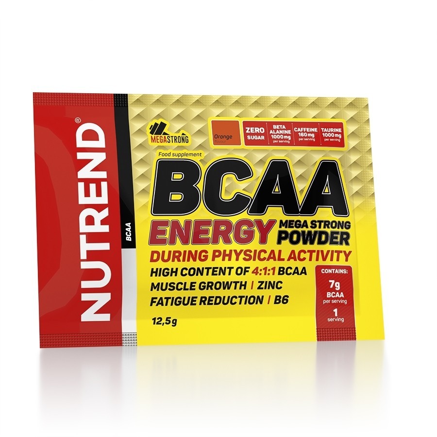 

Аминокислоты Nutrend BCAA Energy Mega Strong Powder Апельсин (20х12,5 г)