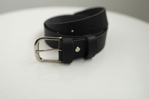 

Ремень из натуральной кожи boorbon 701-ROUNDED-BLACK-1 черный