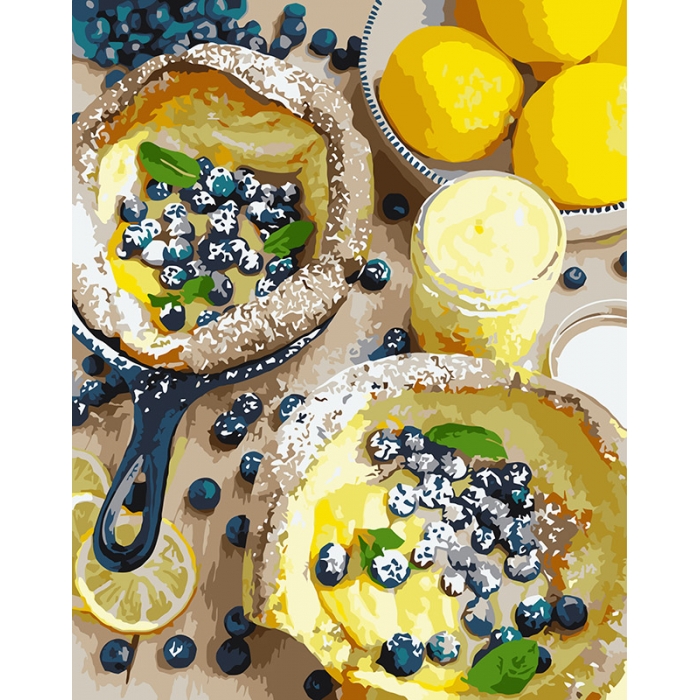 

Набір для роспису по номерах Натюрморт "Яскравий сніданок" 40х50см